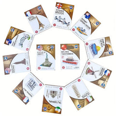 3D Puzzle Landmarks Tower Bridge Burj Al Arab Holland Windmill Dome of the Rock