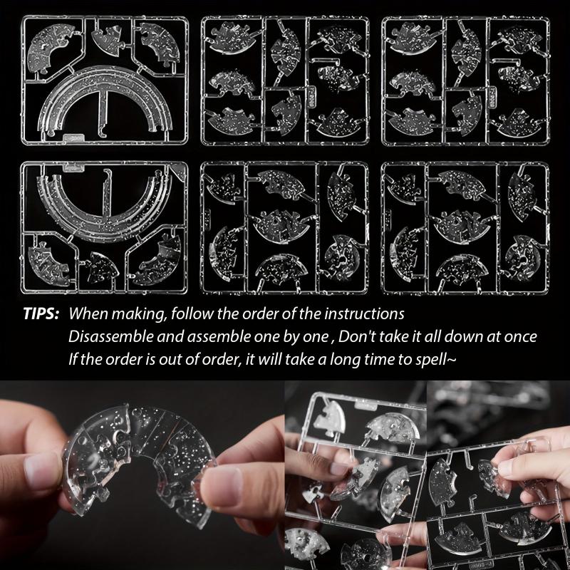 Gray Saturn 3D Puzzle Toy for Kids