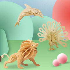 Wooden Dinosaur Puzzle for Early Childhood Education