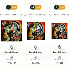 World Famous Painting Puzzle Set - Creative Party Game for Boys and Girls