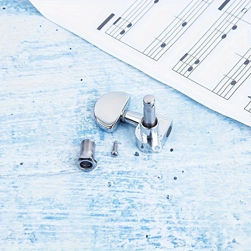 6pcs Guitar String Knobs Fully Closed Wooden Guitar Folk Guitar Knobs