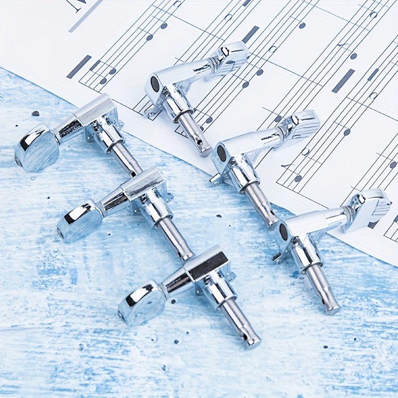 6pcs Guitar String Knobs Fully Closed Wooden Guitar Folk Guitar Knobs