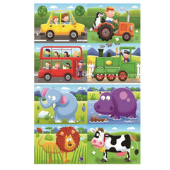 40 pc Dino Princess Car Paper Puzzle Educational Toy