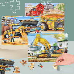 40 pc Dino Princess Car Paper Puzzle Educational Toy