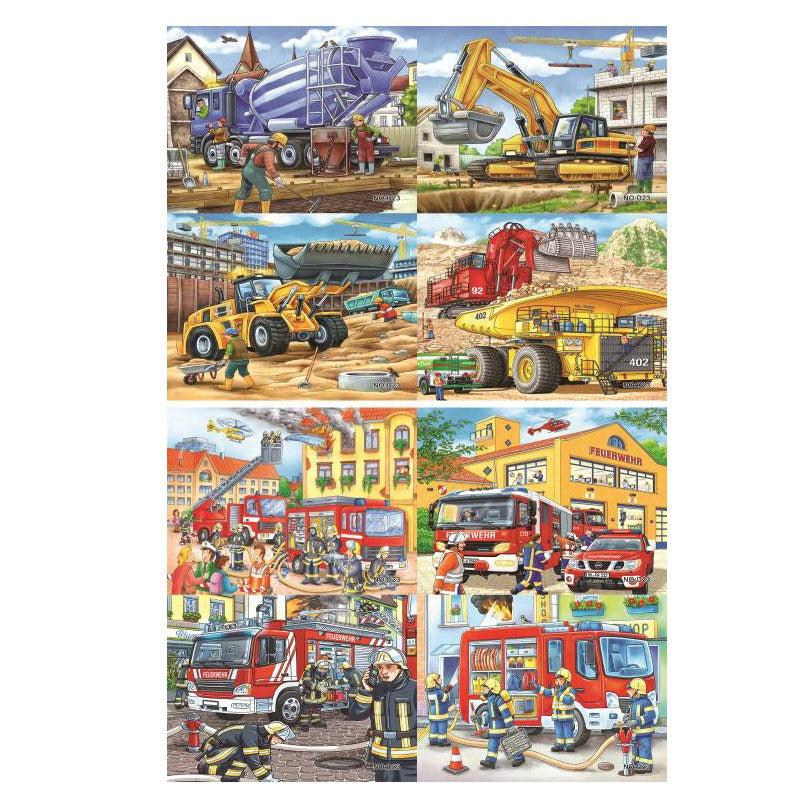 40 pc Dino Princess Car Paper Puzzle Educational Toy