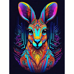 Kangaroo Wooden Jigsaw Puzzle Irregular Shape Particles Improve Focus