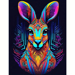 Kangaroo Wooden Jigsaw Puzzle Irregular Shape Particles Improve Focus