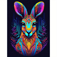 Kangaroo Wooden Jigsaw Puzzle Irregular Shape Particles Improve Focus