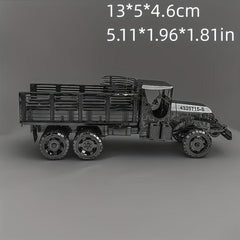 DIY Metal Toy Car Model 3D Game Puzzle Truck Model