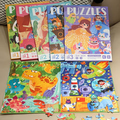 Children's Advanced Magnetic Puzzle Book Animal Traffic Dinosaur Puzzle