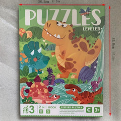 Children's Advanced Magnetic Puzzle Book Animal Traffic Dinosaur Puzzle