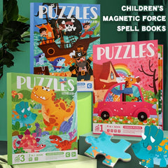 Children's Advanced Magnetic Puzzle Book Animal Traffic Dinosaur Puzzle