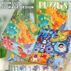 Children's Advanced Magnetic Puzzle Book Animal Traffic Dinosaur Puzzle