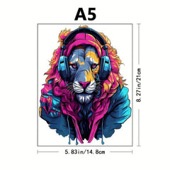 Colorful Lion Wooden Puzzle Magic Toy