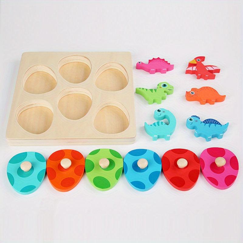 3D Dinosaur Eggs Layer Puzzle Kids Educational Hand Scratching Board Toy