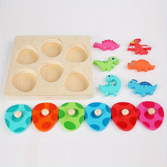 3D Dinosaur Eggs Layer Puzzle Kids Educational Hand Scratching Board Toy