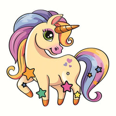 Star Unicorn Irregular Wooden Puzzle With Wooden Box