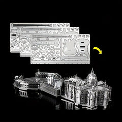 Metal Assembled Toy Castle Model 3D St Peter's Church Hand Model