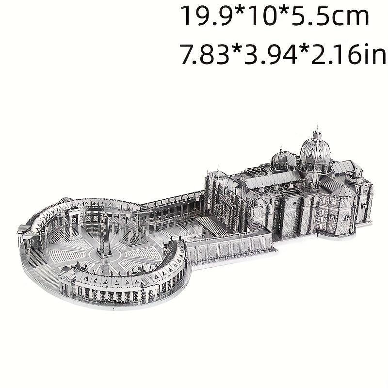 Metal Assembled Toy Castle Model 3D St Peter's Church Hand Model