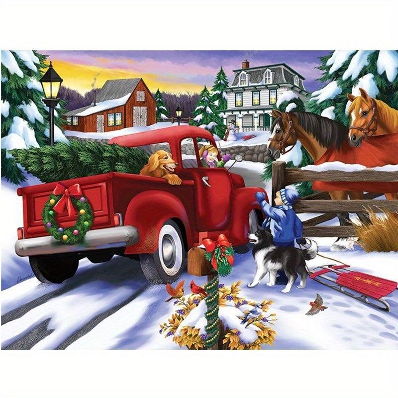 1000 pc Christmas Puzzle Paper Puzzle Stress Relief Toys