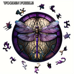 Dragonfly Window Wooden Puzzle Advanced Players