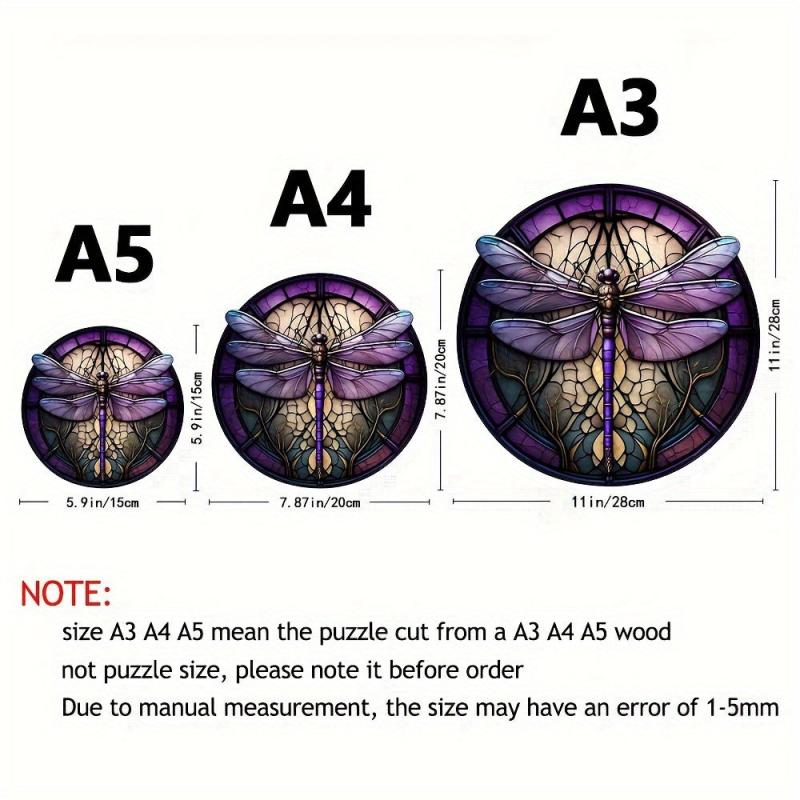 Dragonfly Window Wooden Puzzle Advanced Players