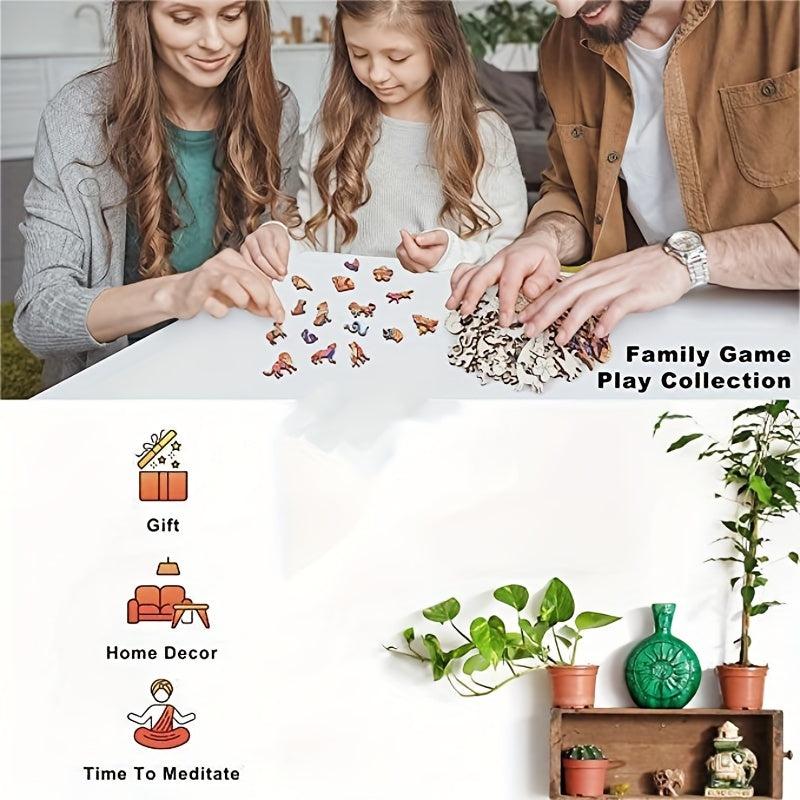Wood Puzzle Jigsaw Creative Irregular Shaped