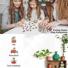 Wood Puzzle Jigsaw Creative Irregular Shaped