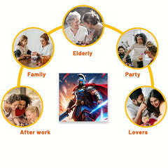 God Wooden Jigsaw Puzzle Irregular Shape Particles Exercise Focus