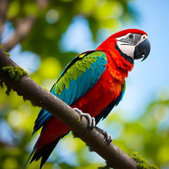 Parrot Wooden Jigsaw Puzzle Irregular Shape Focus Exercise Christmas Gift