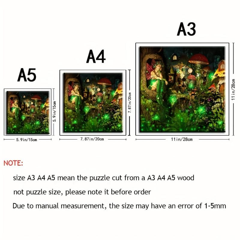 Halloween Castle Wooden Puzzles Unique Shape High Puzzles for Adults and Kids