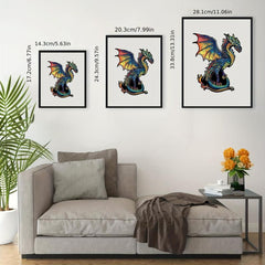 Flying Dragon Wooden Puzzle Decompression Toy Home Decoration Painting