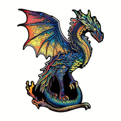 Flying Dragon Wooden Puzzle Decompression Toy Home Decoration Painting