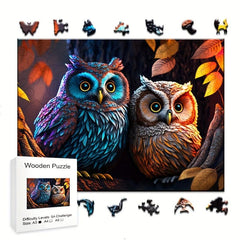 Halloween Owl Wooden Puzzles - Unique Shape High Puzzles