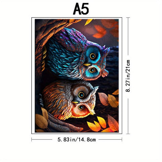 Halloween Owl Wooden Puzzles - Unique Shape High Puzzles