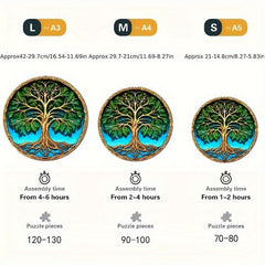 Lucky Tree Advanced Player Wooden Puzzle - Various Special Shapes