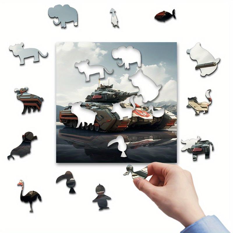 Tank Puzzle Exercise Thinking Ability Christmas Gift for Family Activities