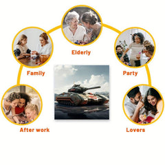 Tank Puzzle Exercise Thinking Ability Christmas Gift for Family Activities