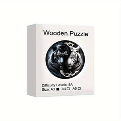 Wooden Puzzle Yin Yang Tiger Decoration Party Game