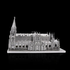 3D Metal Jigsaw Puzzle St Patrick's Cathedral Model DIY Kit