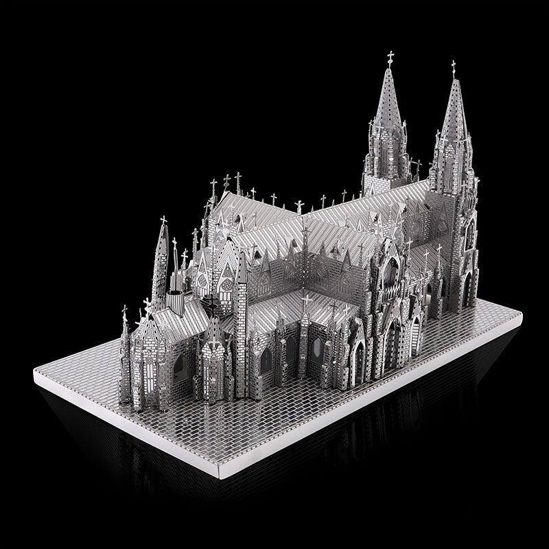 3D Metal Jigsaw Puzzle St Patrick's Cathedral Model DIY Kit