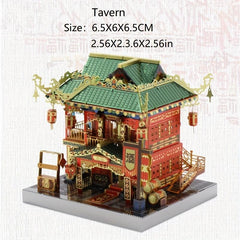 Stainless Steel Glue 3D DIY Puzzle Chinese Style Model Educational Toys