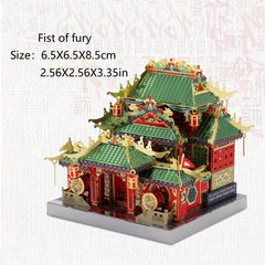 Stainless Steel Glue 3D DIY Puzzle Chinese Style Model Educational Toys