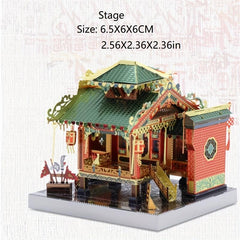 Stainless Steel Glue 3D DIY Puzzle Chinese Style Model Educational Toys