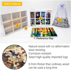 1000 Piece Wooden Puzzle Rainy Night Walk Art Educational Toy for Kids