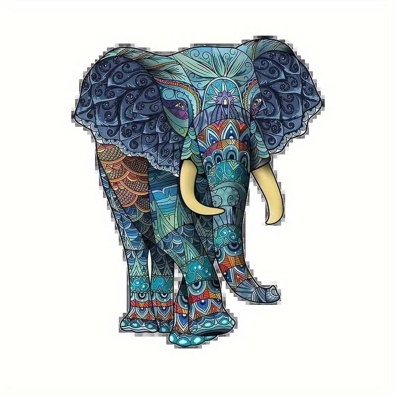Funny Wooden Elephant Puzzle - Creative Jigsaw for Adults