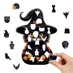 Wooden Cat Puzzle Gift Box Irregular Shape Christmas Gift