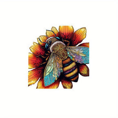 Wooden Puzzle: Honeybee And Sunflower's Love - High Difficulty