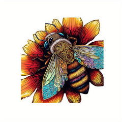 Wooden Puzzle: Honeybee And Sunflower's Love - High Difficulty