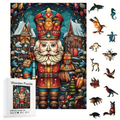 The Nutcracker Puzzle: Irregular Animal Shape Wooden Brain Teaser Toy